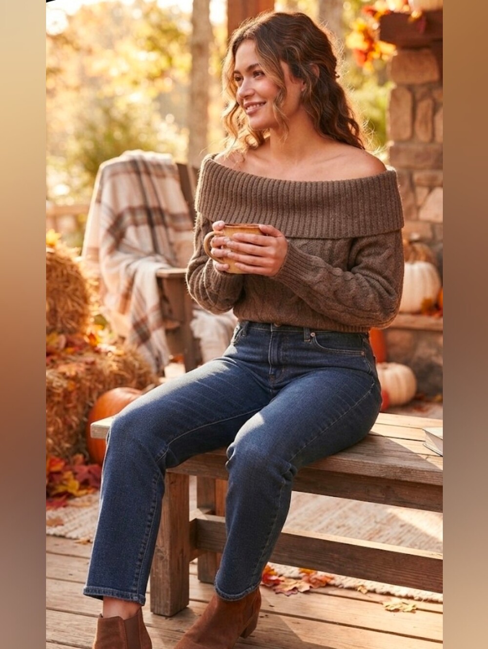 NWT Express Off Shoulder Cable Knit Sweater XS